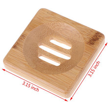 Load image into Gallery viewer, 14Styles Natural Carbide Wood Soap Dish Wooden Soap Container Travel Wood Soap Box Shower Plate Bathroom Soap Holder