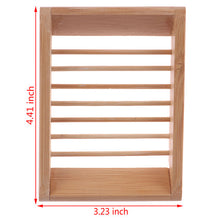 Load image into Gallery viewer, Natural Wooden Bamboo Soap Dish Wooden Soap Tray Holder Storage Soap Rack Plate Box Container For Bath Shower Plate Bathroom