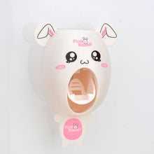 Load image into Gallery viewer, Cartoon Toothpaste Dispenser Strong Suction Sucker Bathroom Accessories Set Toothbrush Holder Automatic Tooth Brush Holder Child
