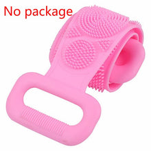 Load image into Gallery viewer, Bath Shower Silicone Body Brush Bath Belt Exfoliating Back Brush Belt Wash Clean Bath Scrub Belt
