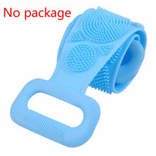 Load image into Gallery viewer, Bath Shower Silicone Body Brush Bath Belt Exfoliating Back Brush Belt Wash Clean Bath Scrub Belt
