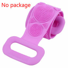 Load image into Gallery viewer, Bath Shower Silicone Body Brush Bath Belt Exfoliating Back Brush Belt Wash Clean Bath Scrub Belt
