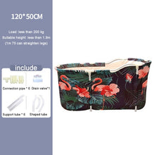 Load image into Gallery viewer, Bath Sauna Adult Folding Bathtub Bath Barrel Household Large Tub Bath Barrel Thickened Adult Bath Tub Full Body Hot Tub Banheira
