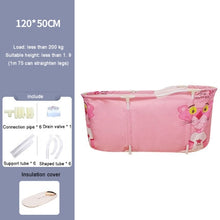 Load image into Gallery viewer, Bath Sauna Adult Folding Bathtub Bath Barrel Household Large Tub Bath Barrel Thickened Adult Bath Tub Full Body Hot Tub Banheira
